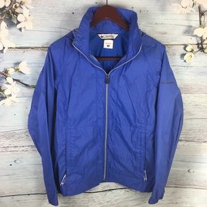 ☔️ Columbia Blue Rain Jacket With Hood